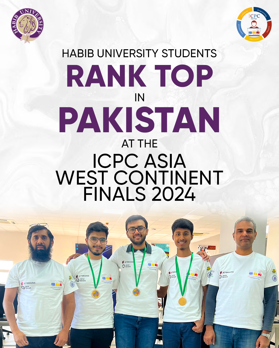 Habib University’s Computer Science Students Rank First in Pakistan at ICPC Asia West Continent Finals 2024