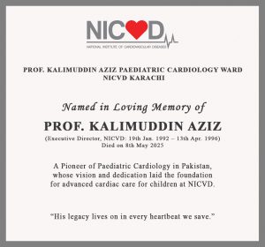 NICVD Holds Condolence Meeting to Honor Prof. Kalimuddin Aziz's Legacy