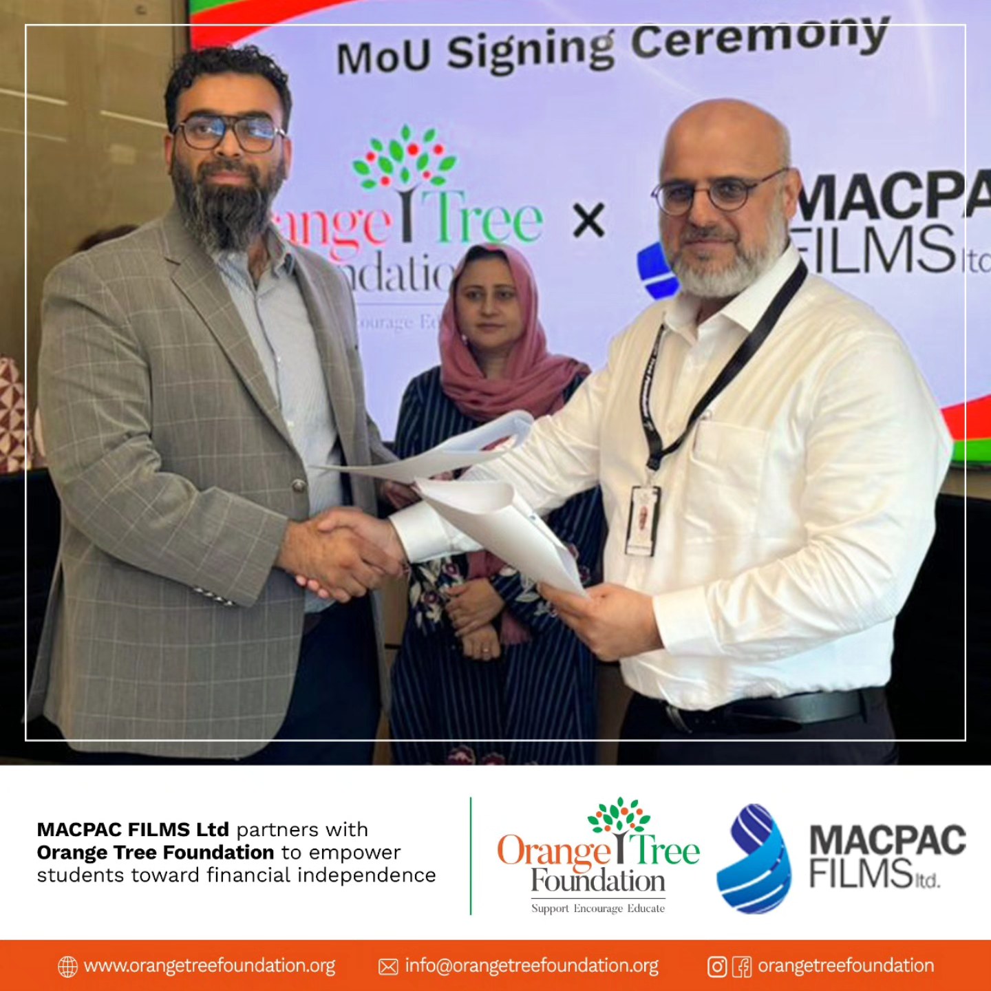 Orange Tree Foundation and MACPAC Films Partner to Empower Through Education