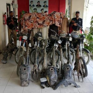 Five-Member Motorcycle Theft Gang Arrested by Meethadar Police in Karachi