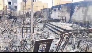 Fire Breaks Out at Wedding Hall Near Liaquatabad Super Market; No Casualties Reported