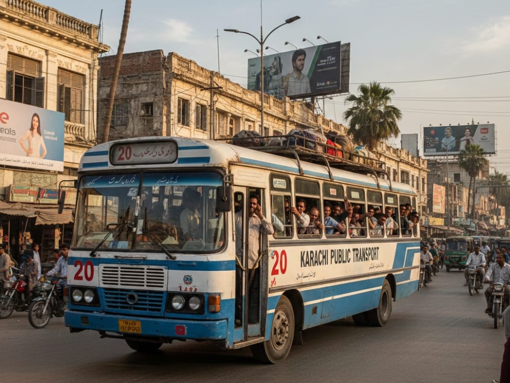 Heavy Police Deployment Sparks Tension at Shireen Jinnah Colony Bus Stand