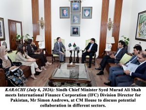 Sindh, IFC Explore Partnership on Digital Infrastructure, Renewable Energy and Climate-Resilient Development