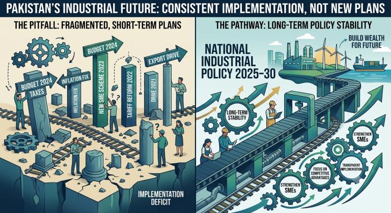 Pakistans Industrial Future Depends on Consistent Policy Implementation, Not New Plans