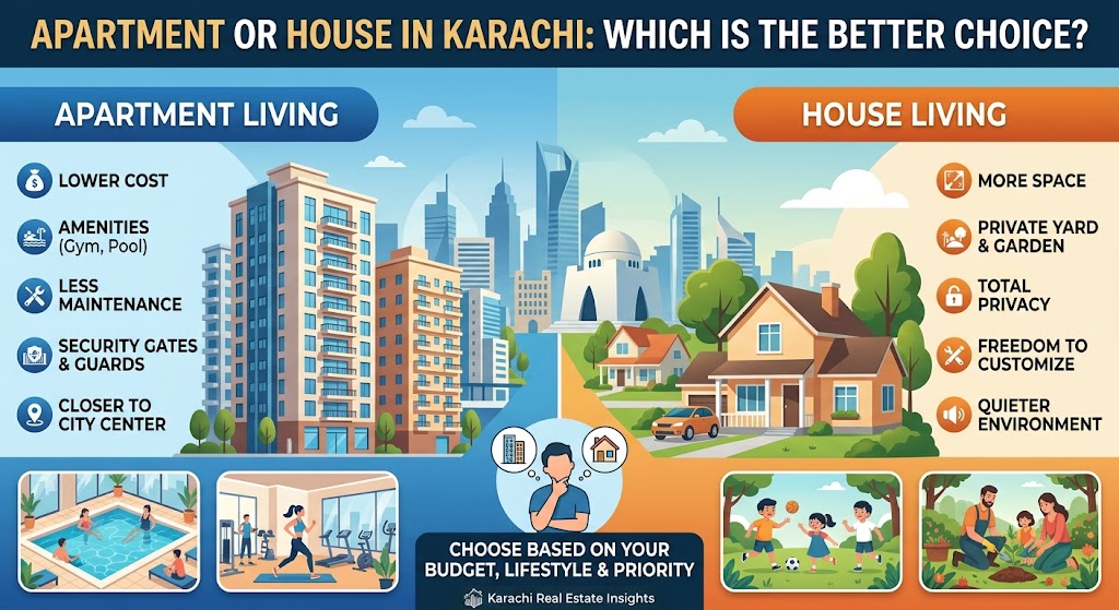 Apartment or House in Karachi: Which Is the Better Choice?
