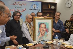 Evening with Shakeel Adilzada Celebrated at Karachi Press Club